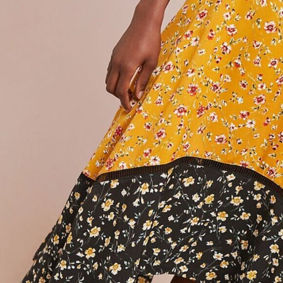 Anthropologie Delia Colorblocked Skirt by ISLA MAUDE NWT - Picture 4 of 7